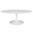 Lippa 42" Oval-Shaped Wood Top Coffee Table