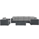 Summon 7 Piece Outdoor Patio Sunbrella� Sectional Set