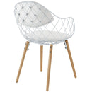 Basket Dining Metal Armchair