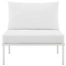 Harmony Armless Outdoor Patio Aluminum Chair
