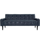 Delve 2 Piece Upholstered Vinyl Sofa and Armchair Set