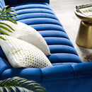 Entertain Vertical Channel Tufted Performance Velvet Sofa