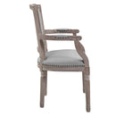 Penchant Dining Armchair Upholstered Fabric Set of 4