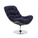 Brighton Wicker Rattan Outdoor Patio Swivel Lounge Chair