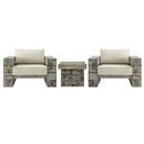 Manteo Rustic Coastal Outdoor Patio Sunbrella� 3 Piece Set