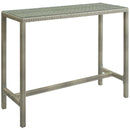 Conduit Outdoor Patio Wicker Rattan Large Bar Table