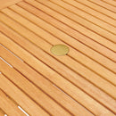 Hatteras 5 Piece Outdoor Patio Eucalyptus Wood Dining Set