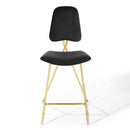 Ponder Performance Velvet Bar Stool