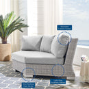 Conway Sunbrella� Outdoor Patio Wicker Rattan Round Corner Chair