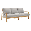 Orlean 4 Piece Outdoor Patio Eucalyptus Wood Dining Set