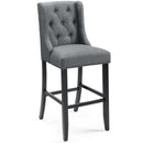 Baronet Tufted Button Upholstered Fabric Bar Stool