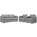 Activate 3 Piece Upholstered Fabric Set