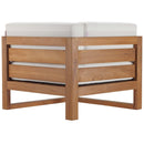 Upland Outdoor Patio Teak Wood Corner Chair