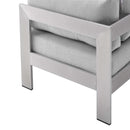 Shore Sunbrella� Fabric Aluminum Outdoor Patio Corner Sofa