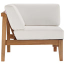 Bayport Outdoor Patio Teak Wood Corner Chair
