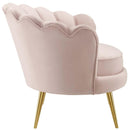 Admire Scalloped Edge Performance Velvet Accent Armchair