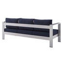 Shore Sunbrella� Fabric Outdoor Patio Aluminum 3 Piece Set