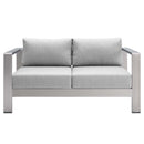 Shore Sunbrella� Fabric Outdoor Patio Aluminum 3 Piece Set