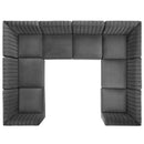 Triumph Channel Tufted Performance Velvet 8-Piece Sectional Sofa