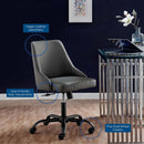 Designate Swivel Vegan Leather Office Chair