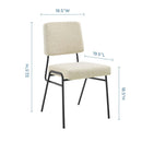 Craft Dining Side Chair Upholstered Fabric Set of 2