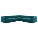 Bartlett Upholstered Fabric 5-Piece Sectional Sofa