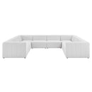Bartlett Upholstered Fabric 8-Piece Sectional Sofa