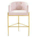 Savour Tufted Performance Velvet Bar Stool Set of 2