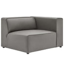 Mingle Vegan Leather Sofa and Ottoman Set