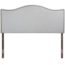 Curl King Nailhead Upholstered Headboard