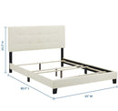 Amira Twin Performance Velvet Bed