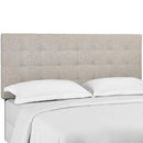 Paisley Tufted Twin Upholstered Linen Fabric Headboard