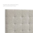 Paisley Tufted Full / Queen Upholstered Linen Fabric Headboard