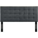 Paisley Tufted King and California King Upholstered Performance Velvet Headboard