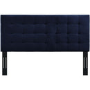 Paisley Tufted Full / Queen Upholstered Performance Velvet Headboard