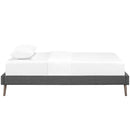 Loryn Twin Fabric Bed Frame with Round Splayed Legs