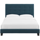 Melanie Full Tufted Button Upholstered Fabric Platform Bed