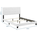 Amira Full Upholstered Fabric Bed