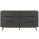 Origin Six-Drawer Wood Dresser or Display Stand