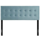 Emily King Biscuit Tufted Performance Velvet Headboard