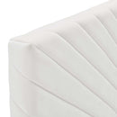 Alyson Angular Channel Tufted Performance Velvet Twin Headboard