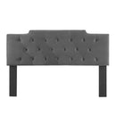 Juliet Tufted Twin Performance Velvet Headboard