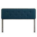 Collins Tufted Full Fabric and Wood Headboard