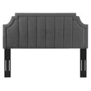 Alyona Channel Tufted Performance Velvet King/California Headboard