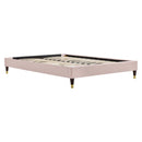 Elise Full Performance Velvet Platform Bed