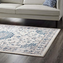 Lilja Distressed Vintage Persian Medallion 5x8 Area Rug