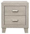 Homelegance Furniture Quinby 2 Drawer Nightstand in Light Brown 1525-4