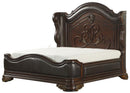 Homelegance Royal Highlands King Upholstered Panel Bed in Rich Cherry 1603K-1EK