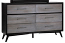 Homelegance Raku 6 Drawer Dresser in Gray 1711-5