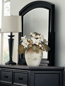 Homelegance Laurelin Mirror in Black 1714BK-6